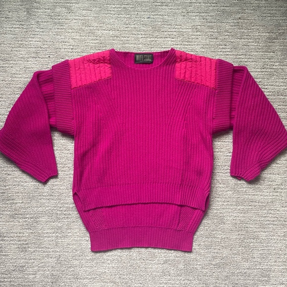 Marfa Stance Rib Crew Cashmere Sweater Pink Small - Picture 1 of 16